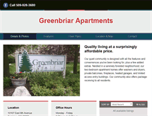 Tablet Screenshot of greenbriarapt.com